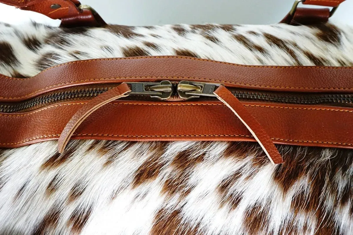 Cowhide Duffel Bag