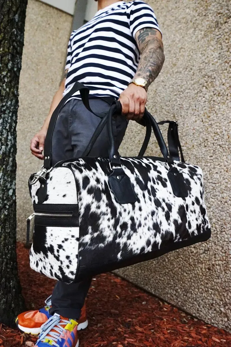 Cowhide Duffel Bag