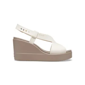Crocs Brooklyn High Wedge Women Sandals - Oyster