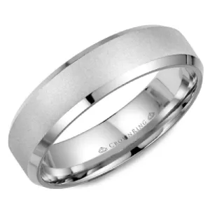 Crown Ring 6mm Platinum Wedding Band