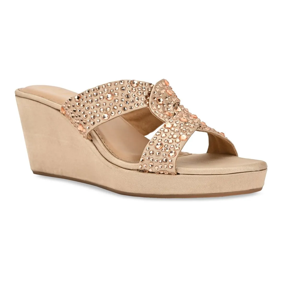 Crystal pink wedges