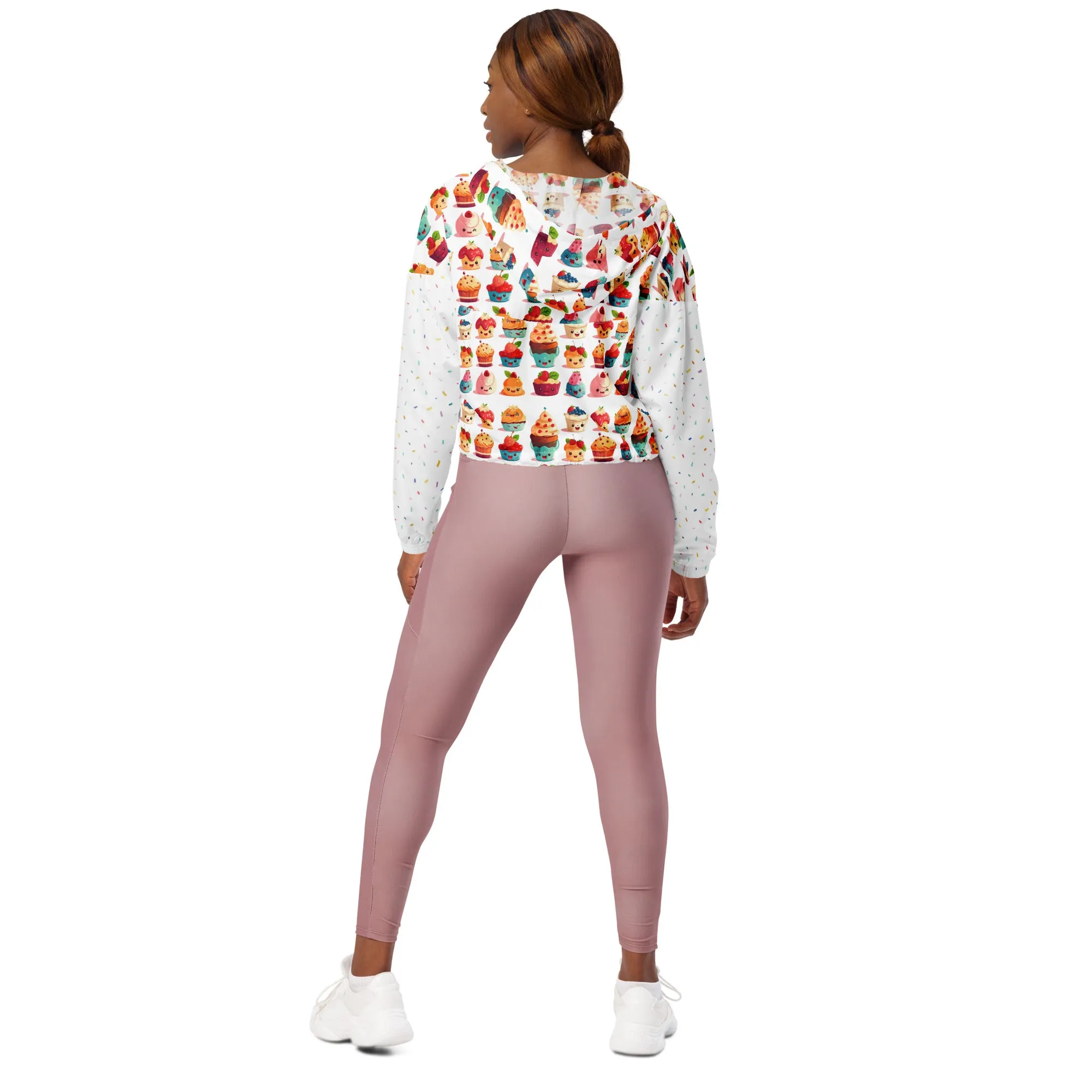 Cute Cupcakes Women’s Cropped Windbreaker SETCCK001