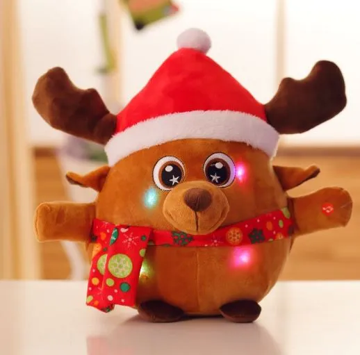 Cute Singing Xmas Plush Doll Toys