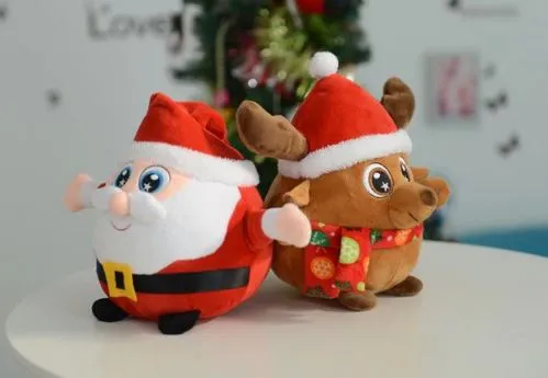 Cute Singing Xmas Plush Doll Toys