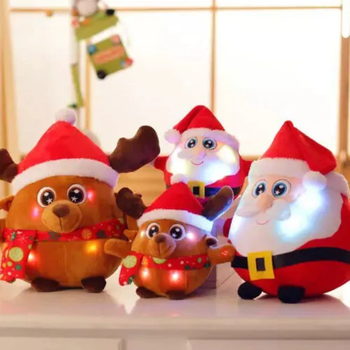 Cute Singing Xmas Plush Doll Toys