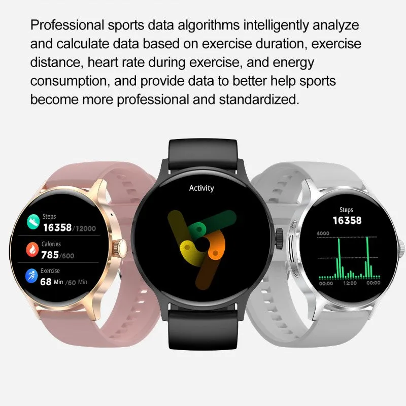 DaTeoy H30 Smart Watch, 1.43" AMOLED Display, Fitness Tracker with Bluetooth Call, Voice Control, NFC, IP68 Waterproof, Sleep & Heart Rate Monitor, 7-Day Battery Life, Compatible with Android and iOS