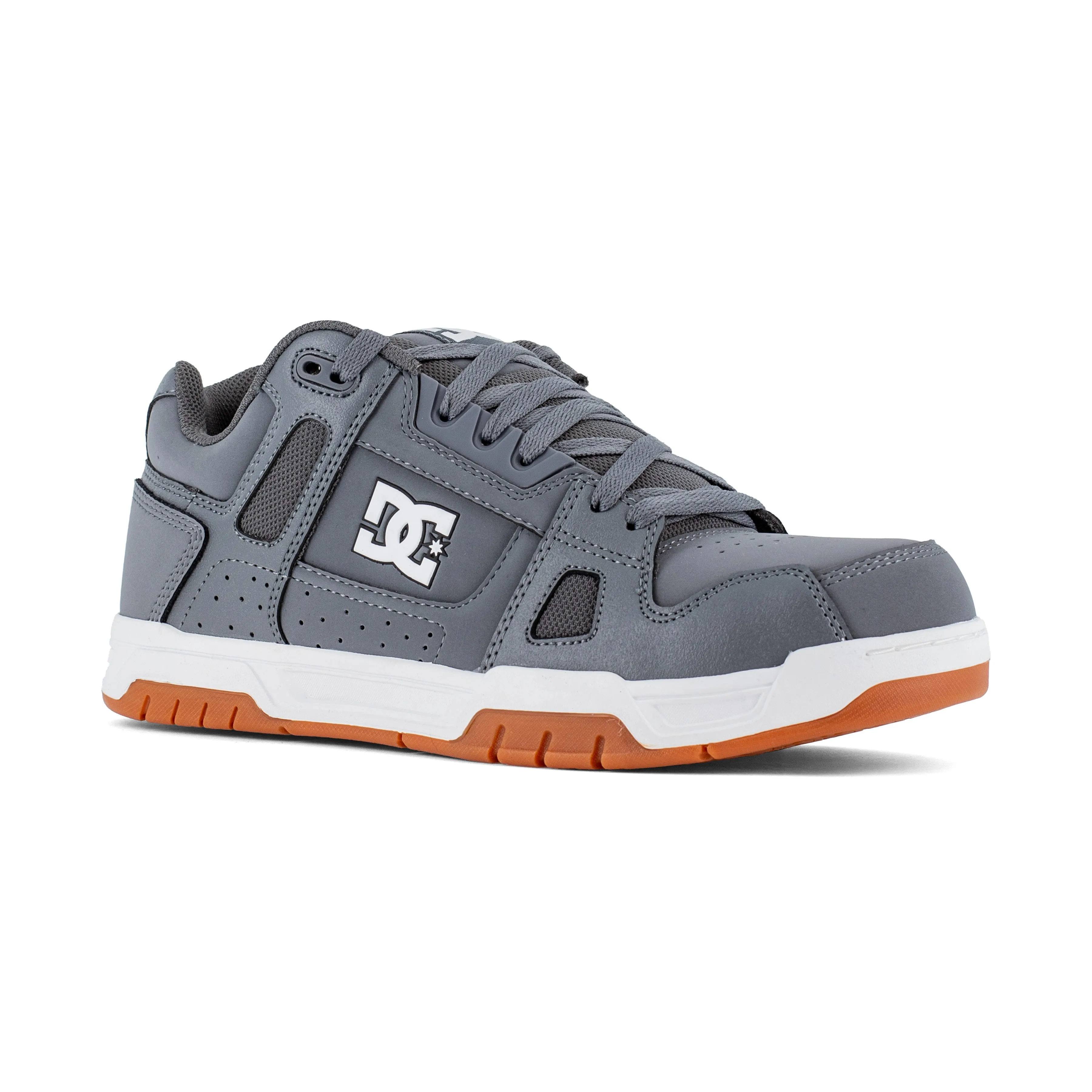 DC Men's Stag Composite Toe Slip Resist Work Shoe - Gray - DC60502