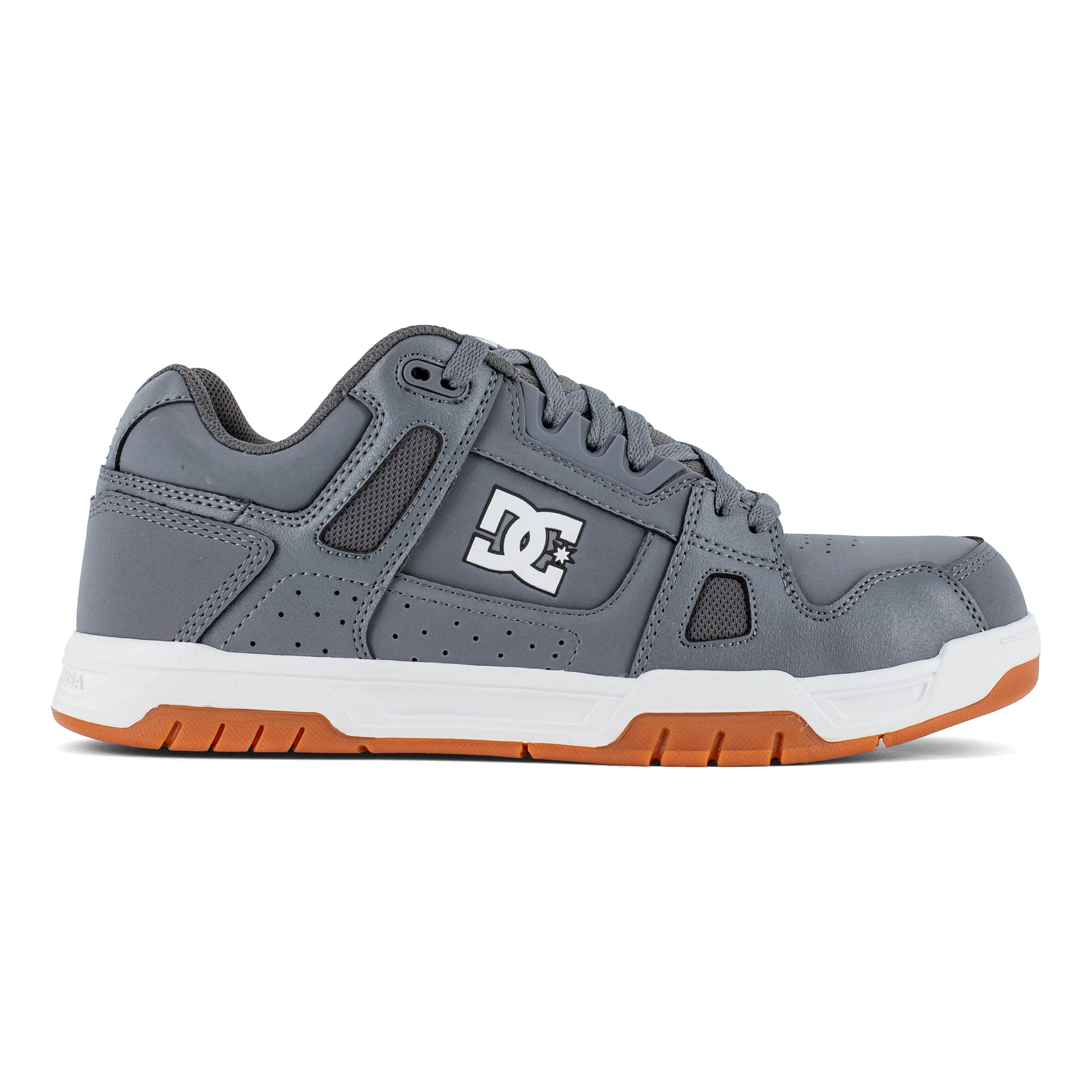 DC Men's Stag Composite Toe Slip Resist Work Shoe - Gray - DC60502