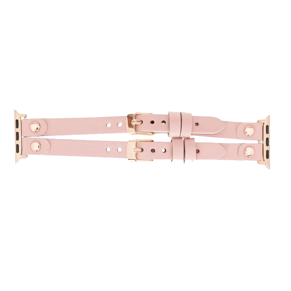 DelfiCase ELY Double Watch Band for Apple and Fitbit Versa 3 2 & 1