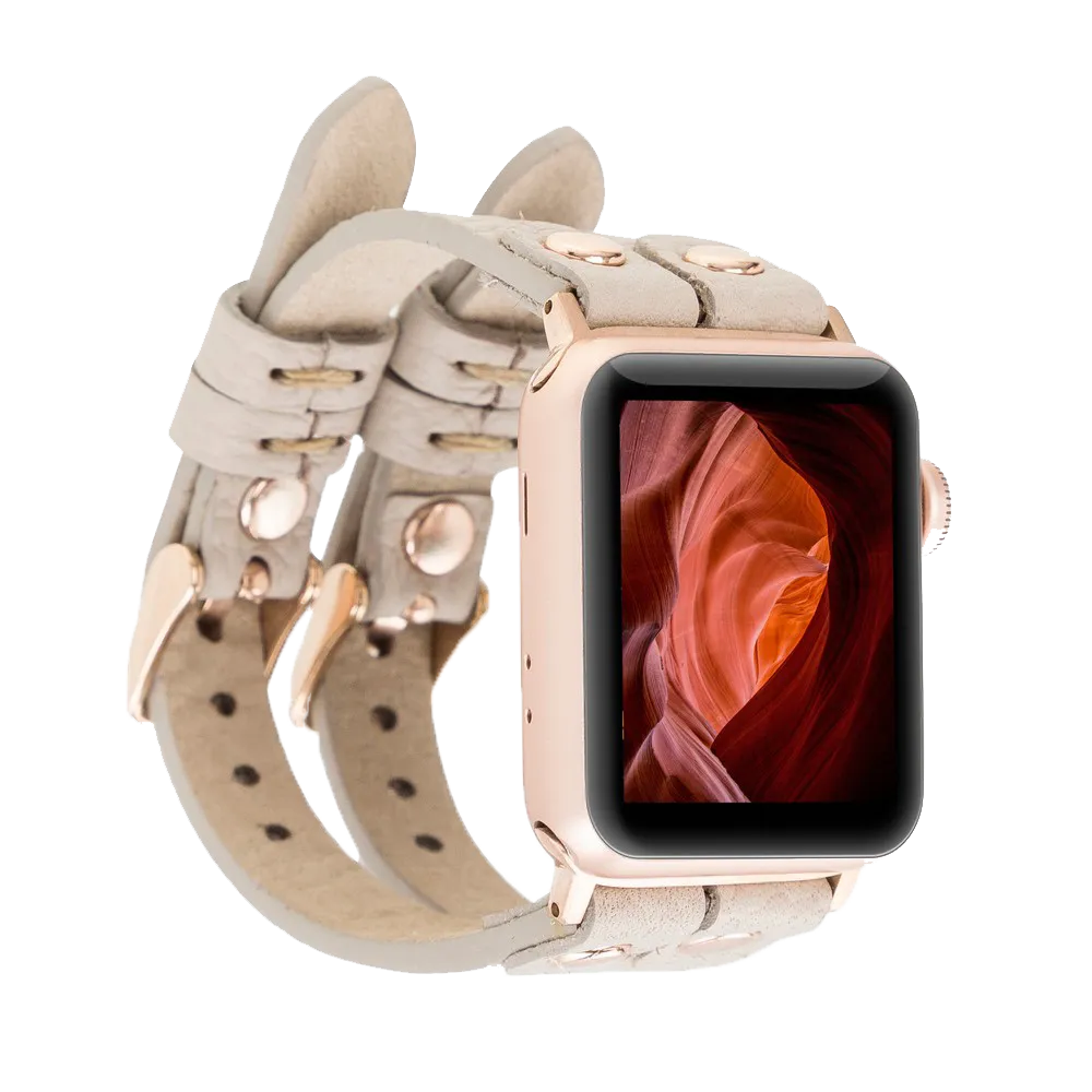 DelfiCase ELY Double Watch Band for Apple and Fitbit Versa 3 2 & 1