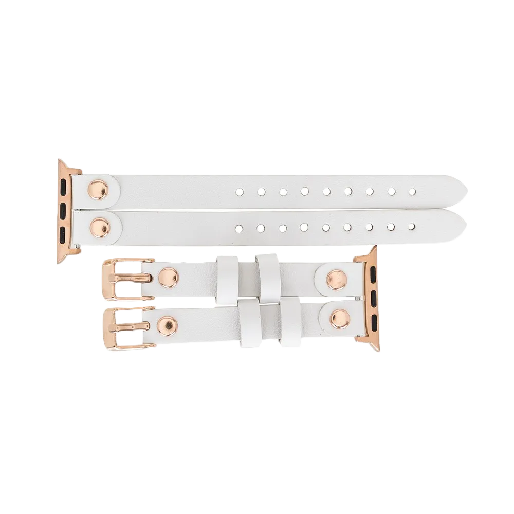 DelfiCase ELY Double Watch Band for Apple and Fitbit Versa 3 2 & 1