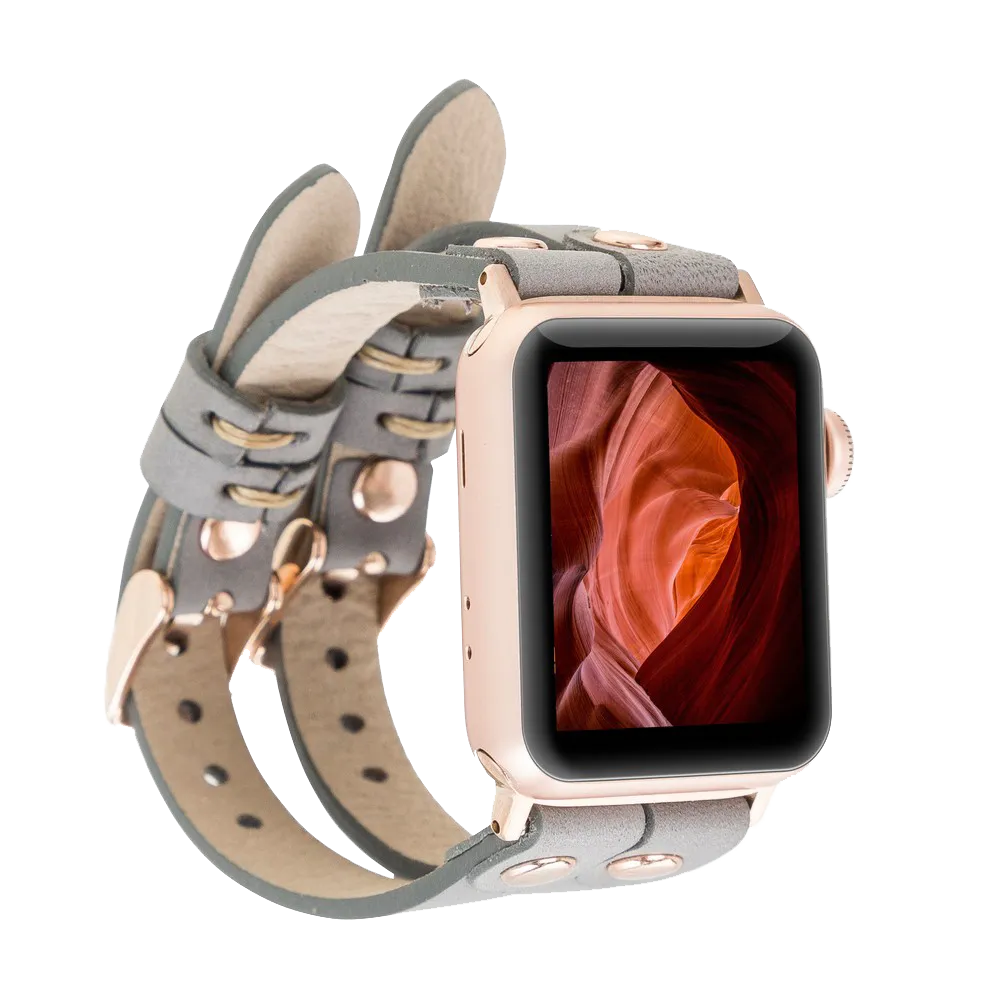 DelfiCase ELY Double Watch Band for Apple and Fitbit Versa 3 2 & 1