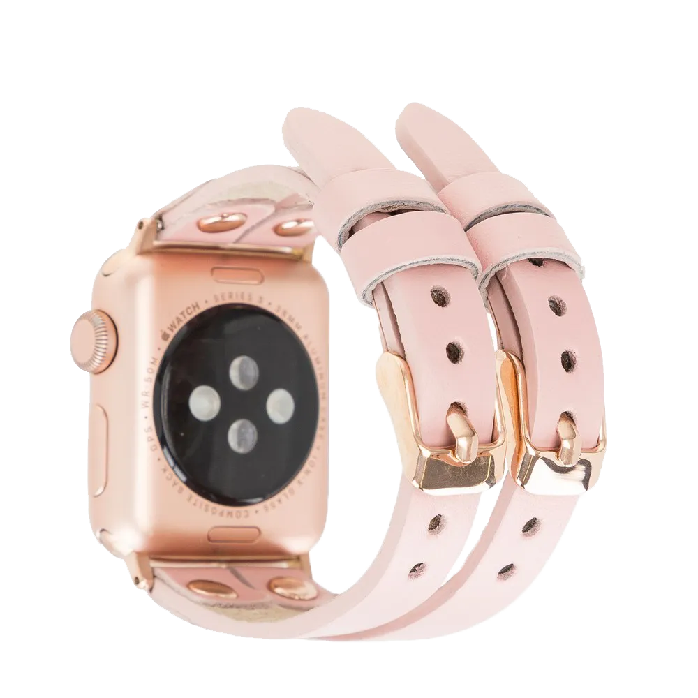 DelfiCase ELY Double Watch Band for Apple and Fitbit Versa 3 2 & 1