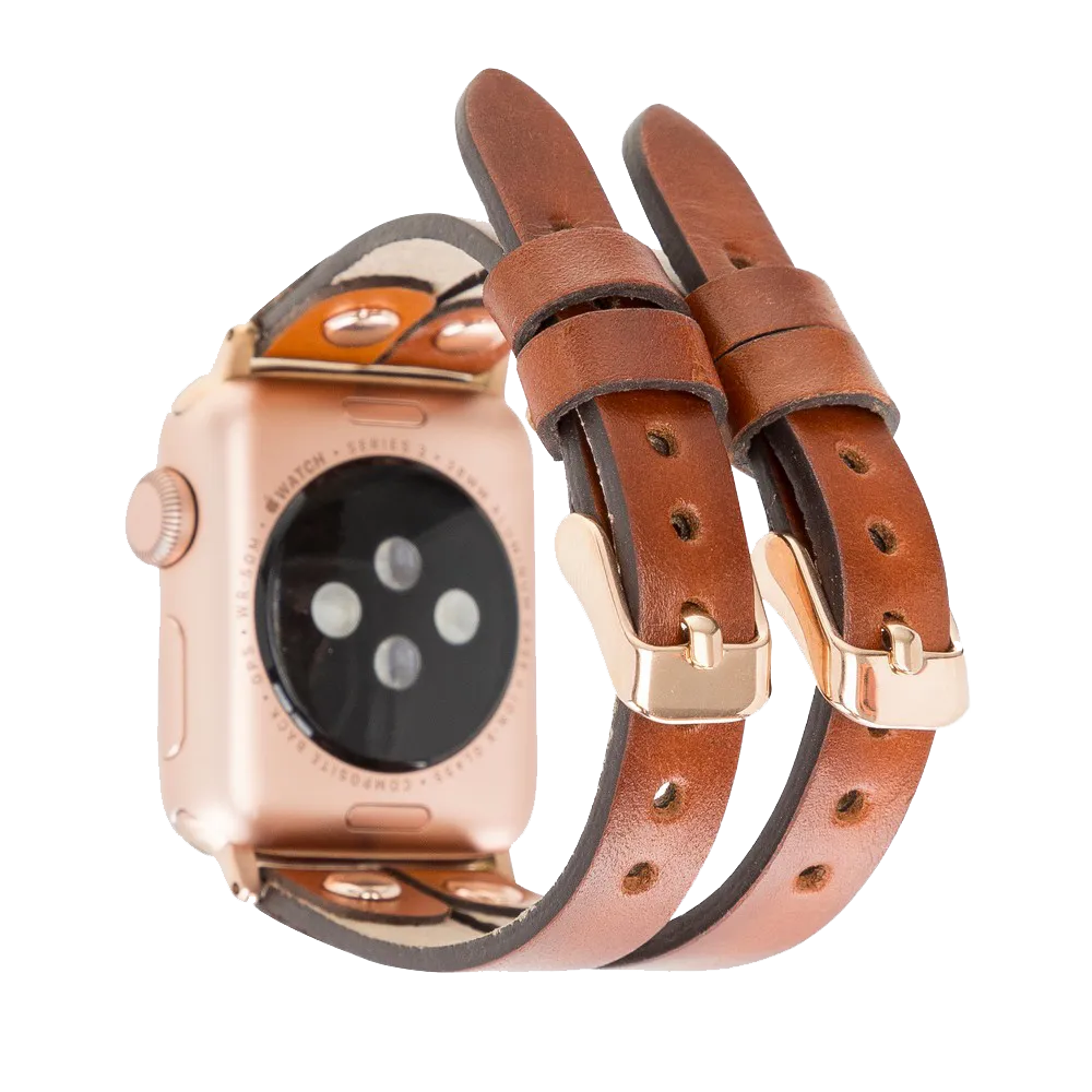 DelfiCase ELY Double Watch Band for Apple and Fitbit Versa 3 2 & 1