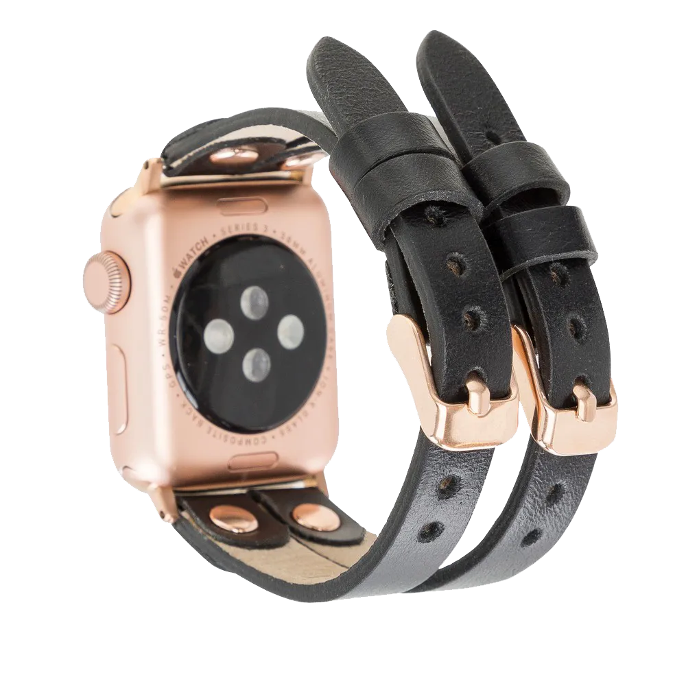 DelfiCase ELY Double Watch Band for Apple and Fitbit Versa 3 2 & 1