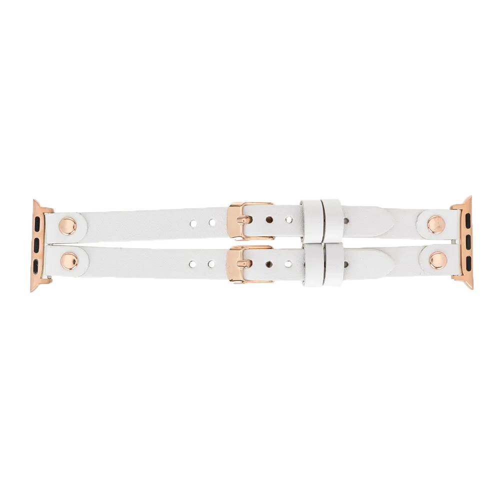 DelfiCase ELY Double Watch Band for Apple and Fitbit Versa 3 2 & 1