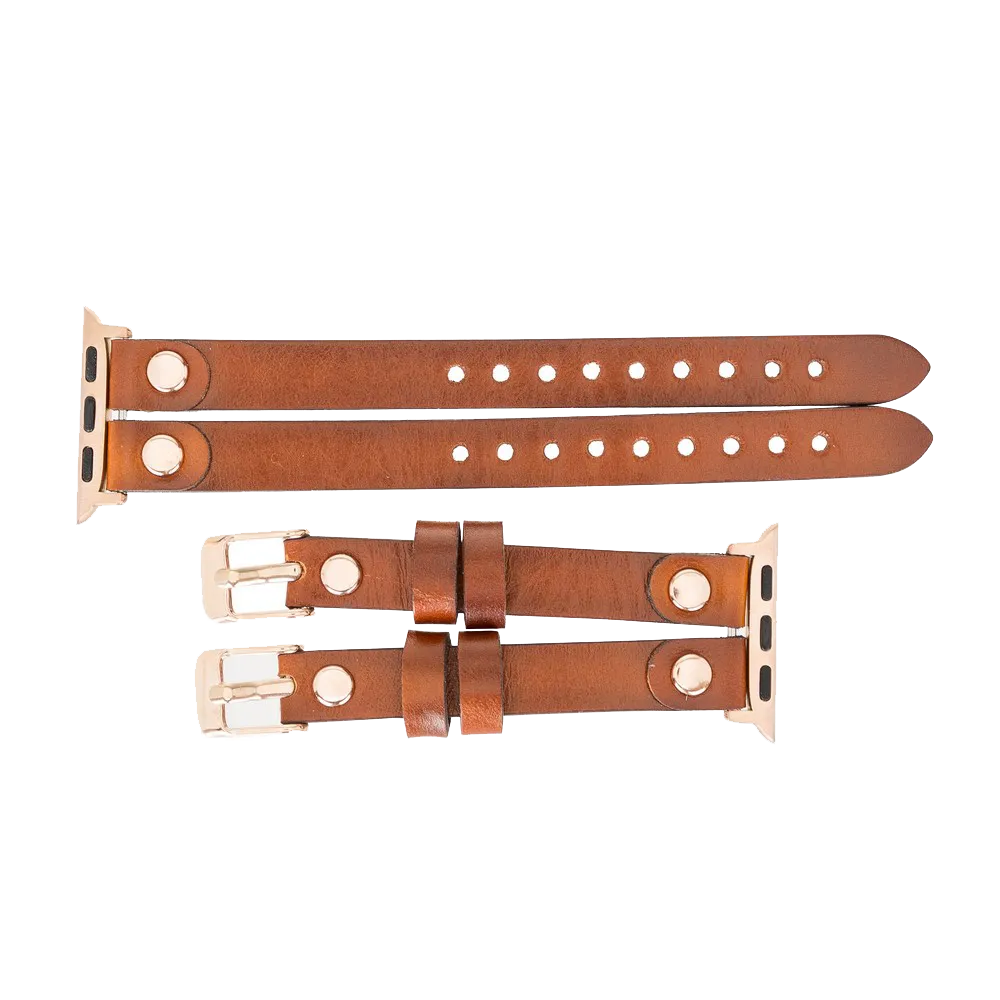 DelfiCase ELY Double Watch Band for Apple and Fitbit Versa 3 2 & 1