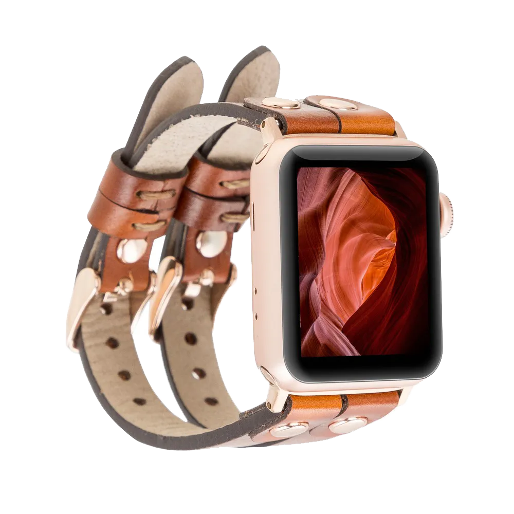 DelfiCase ELY Double Watch Band for Apple and Fitbit Versa 3 2 & 1