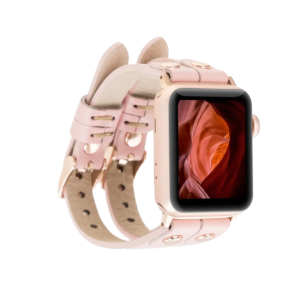 DelfiCase ELY Double Watch Band for Apple and Fitbit Versa 3 2 & 1