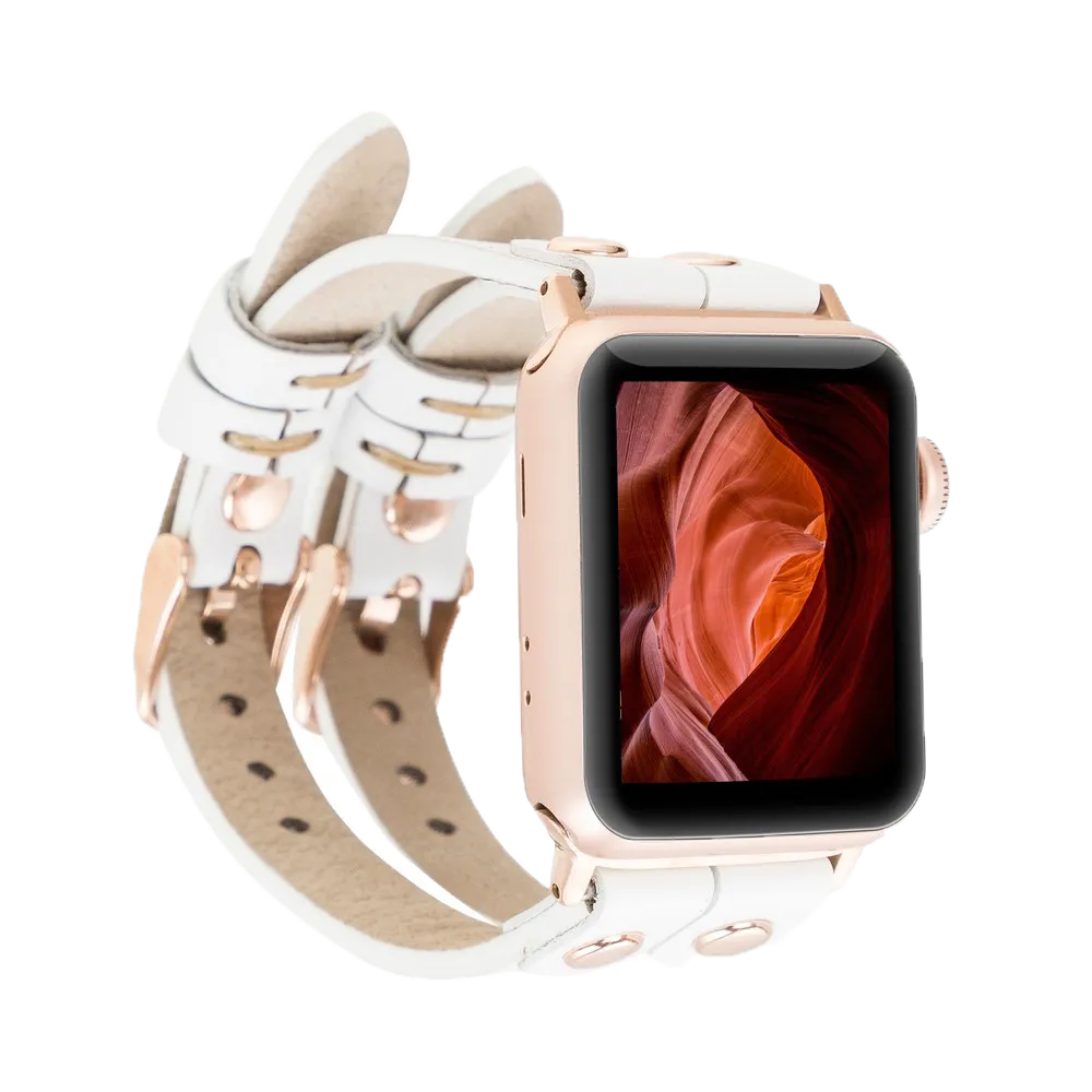 DelfiCase ELY Double Watch Band for Apple and Fitbit Versa 3 2 & 1