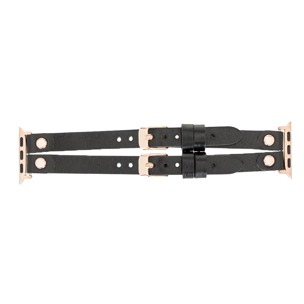 DelfiCase ELY Double Watch Band for Apple and Fitbit Versa 3 2 & 1