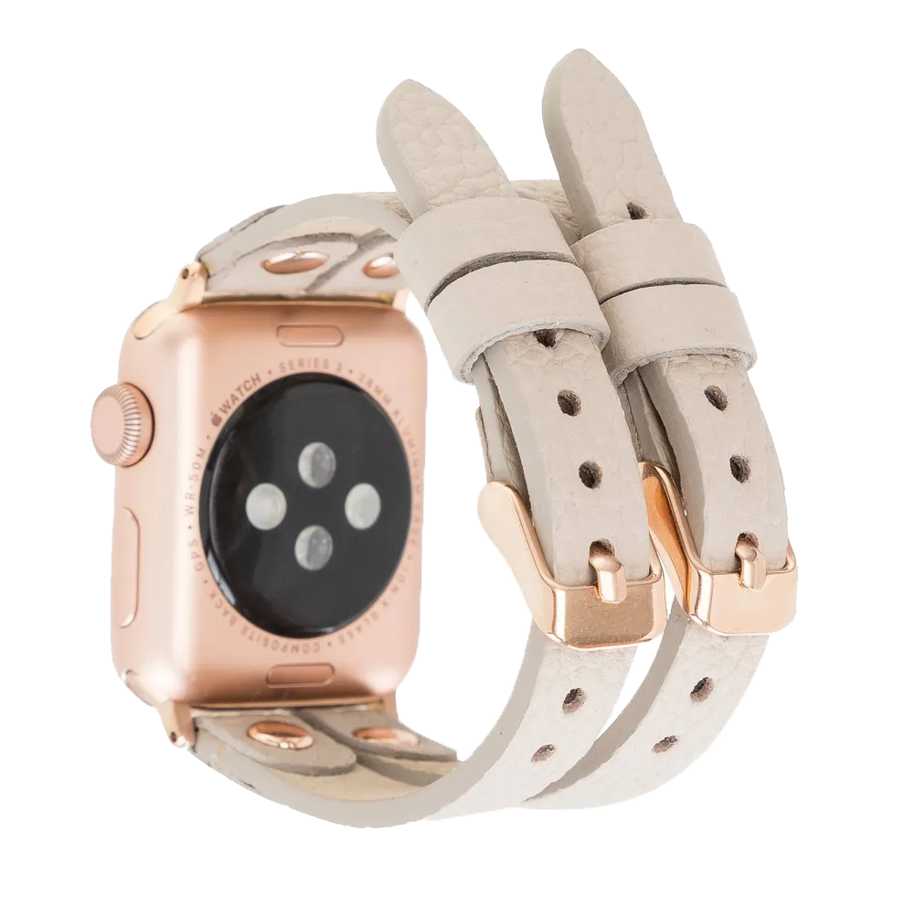 DelfiCase ELY Double Watch Band for Apple and Fitbit Versa 3 2 & 1