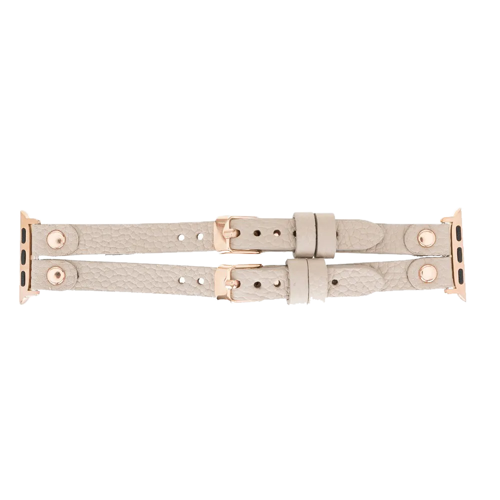 DelfiCase ELY Double Watch Band for Apple and Fitbit Versa 3 2 & 1