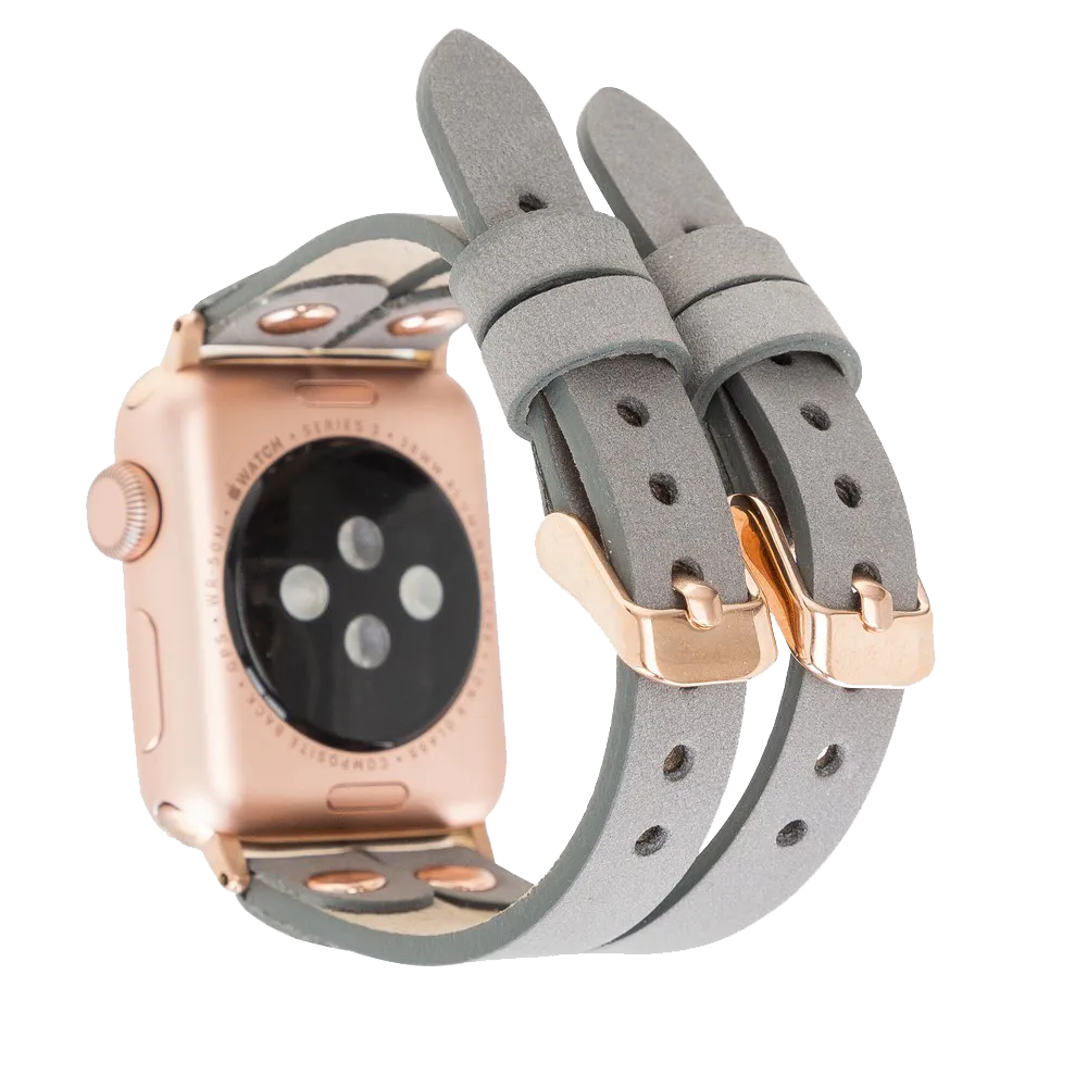 DelfiCase ELY Double Watch Band for Apple and Fitbit Versa 3 2 & 1