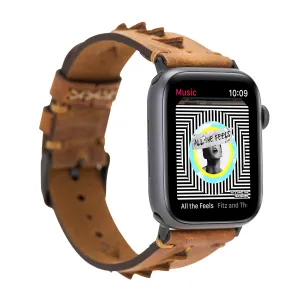 DelfiCase Leeds Leather Watch Band for Apple Series