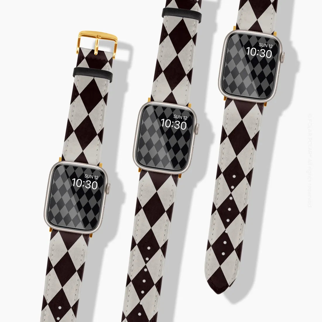 Diamond Black Checker - Apple Watch Band