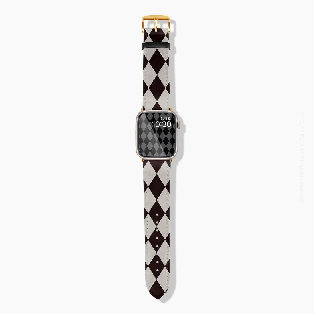 Diamond Black Checker - Apple Watch Band