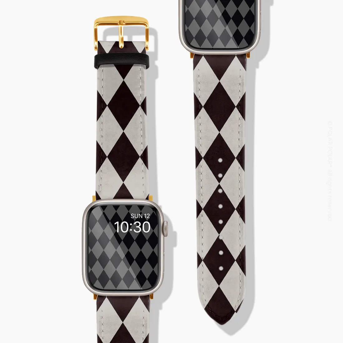 Diamond Black Checker - Apple Watch Band