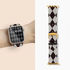 Diamond Black Checker - Apple Watch Band