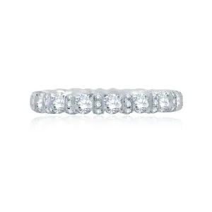 Diamond Collar Accent Eternity Anniversary Band
