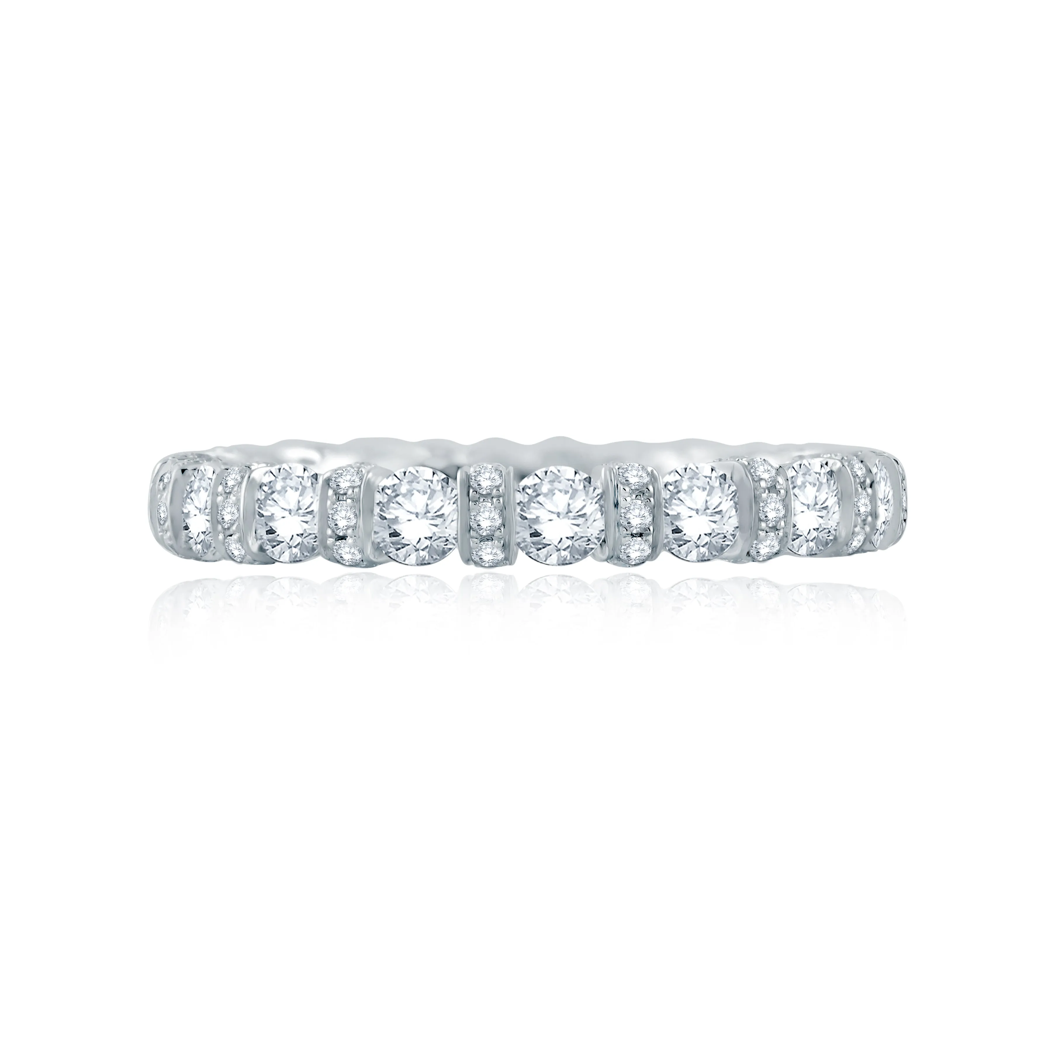 Diamond Collar Accent Eternity Anniversary Band