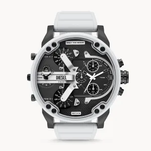 DIESEL MR. DADDY 2.0 CHRONOGRAPH WHITE SILICONE WATCH