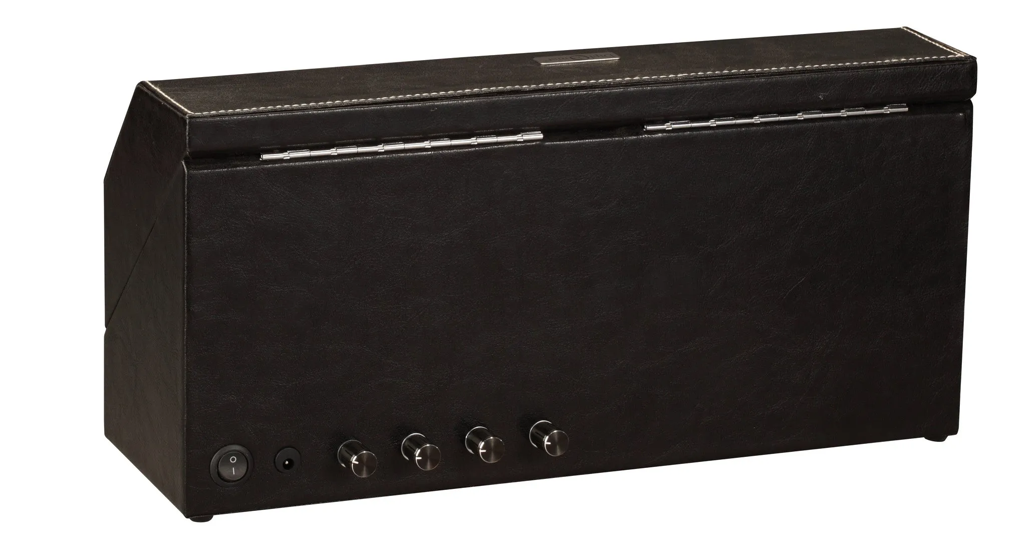 Diplomat Black Leather Four Watch Winder