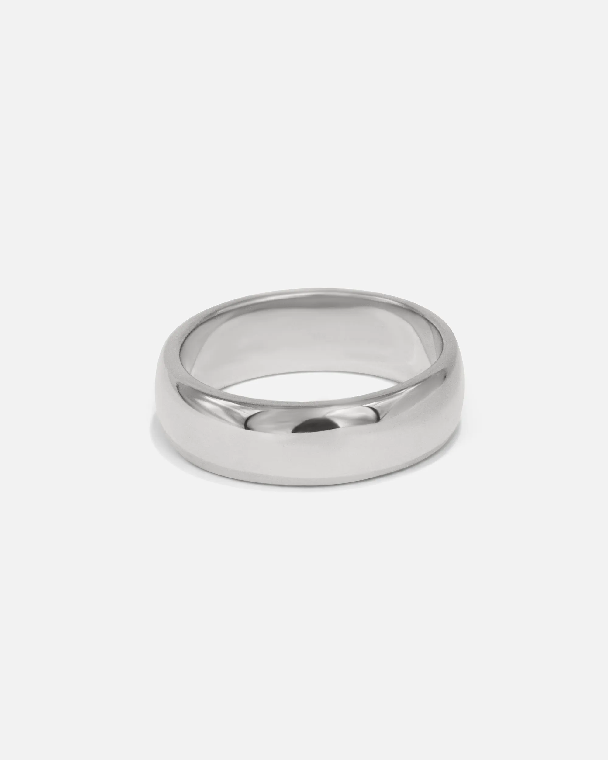 Dome Band / 6mm in Platinum