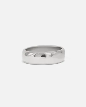 Dome Band / 6mm in Platinum