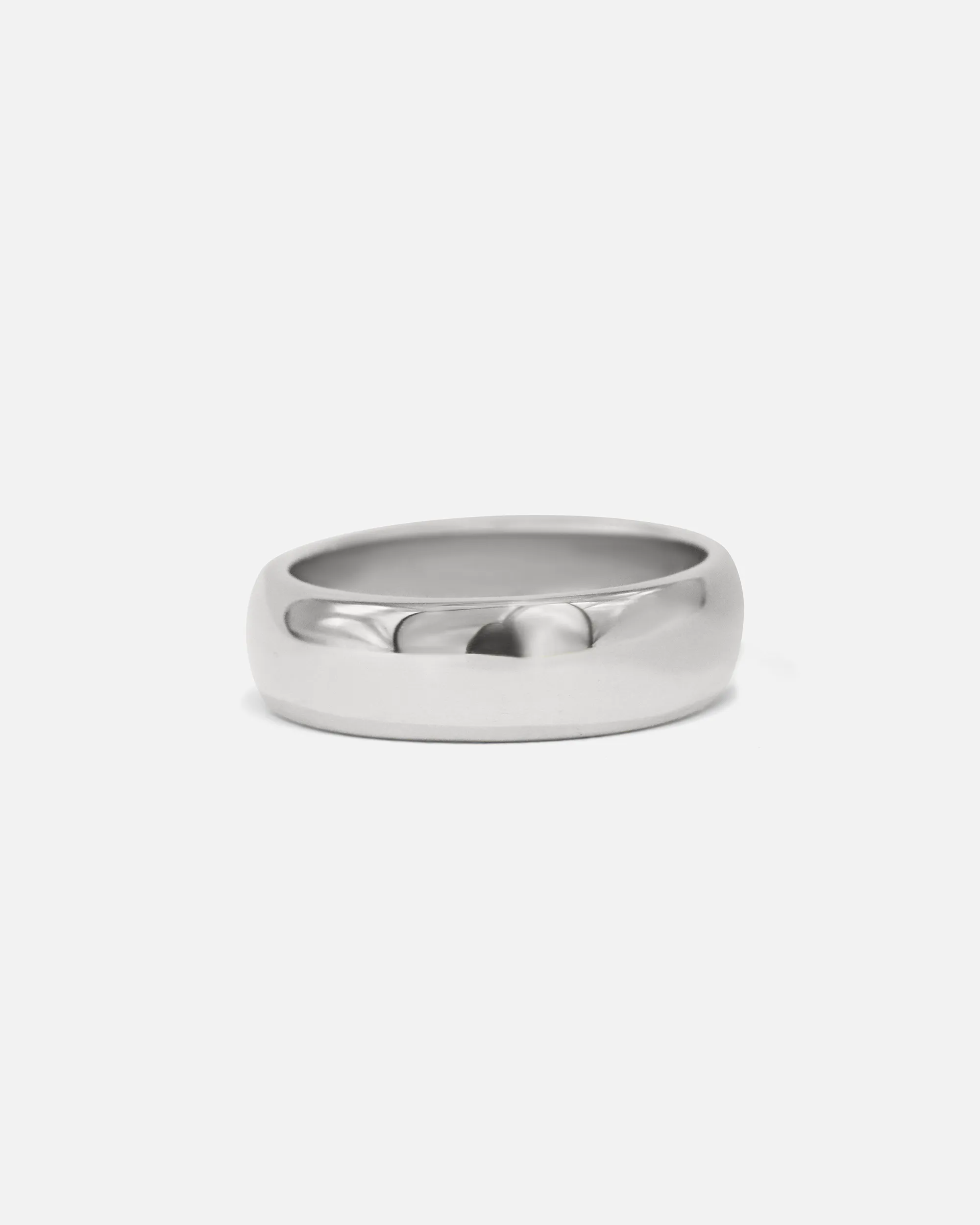 Dome Band / 6mm in Platinum