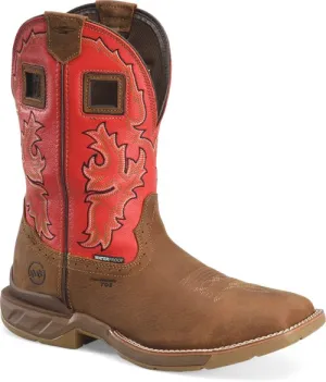 Double H Brown Henly Work Boot with Broad Square Composite Toe