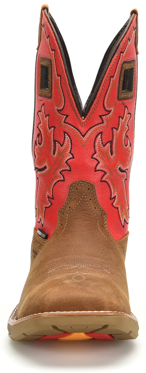 Double H Brown Henly Work Boot with Broad Square Composite Toe