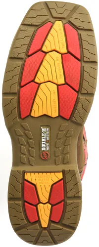 Double H Brown Henly Work Boot with Broad Square Composite Toe