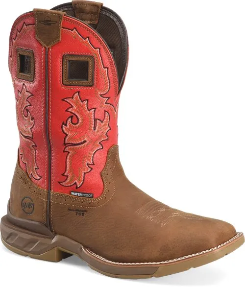 Double H Brown Henly Work Boot with Broad Square Composite Toe