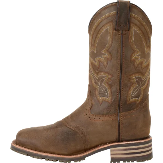 Double H Men's Jeyden 11" Composite Toe Waterproof Western Work Boot- Brown- DH5124