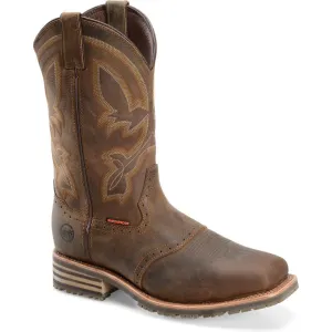 Double H Men's Jeyden 11" Composite Toe Waterproof Western Work Boot- Brown- DH5124