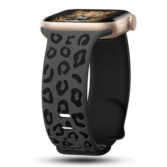 Dual Color Silicon Engraved Bands