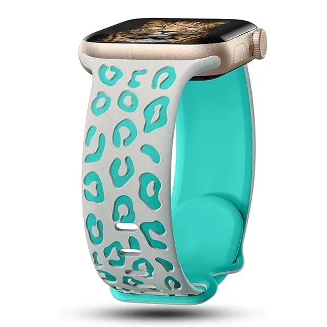 Dual Color Silicon Engraved Bands