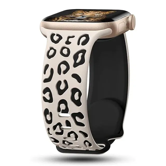 Dual Color Silicon Engraved Bands