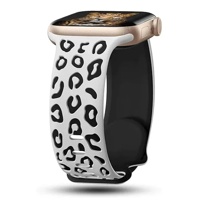 Dual Color Silicon Engraved Bands